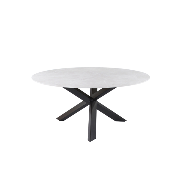RIO table avec plateau en céramique et pied en métal | Castle Line